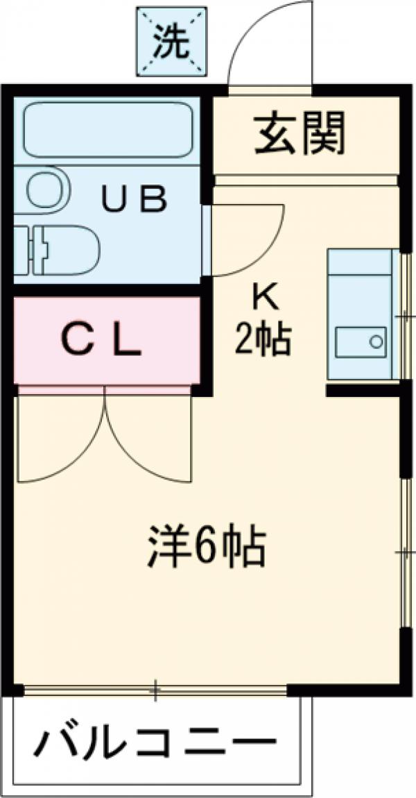 エミネントハイツ・201号室の間取り