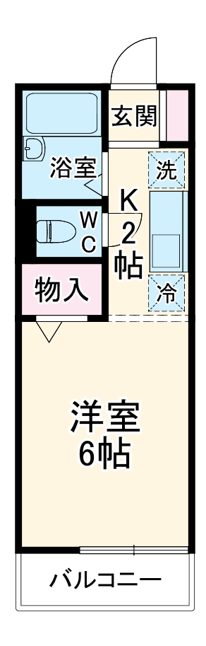 セジュール東川口の間取り