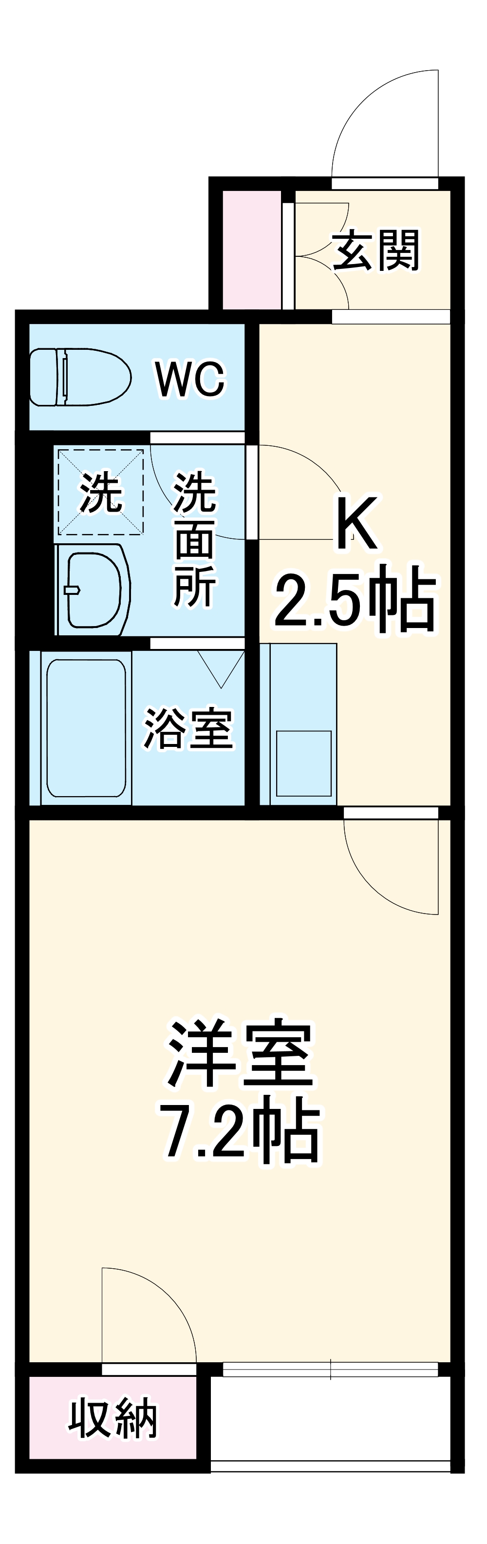 サンドエル天台の間取り