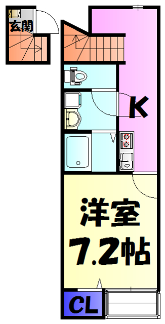 サンドエル天台の間取り