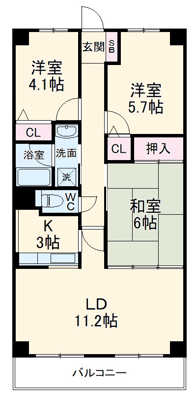 ラトゥール戸田の間取り