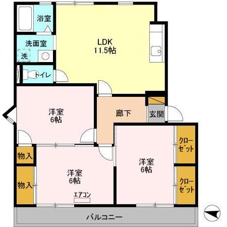 ビューラーおゆみ野の間取り