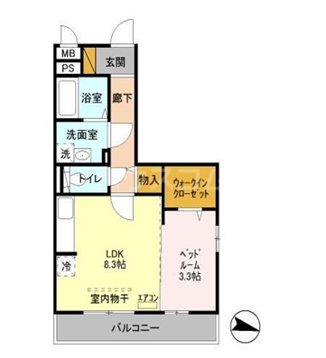 アインス フォーゲルの間取り