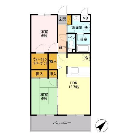 グランデージ長浦の間取り