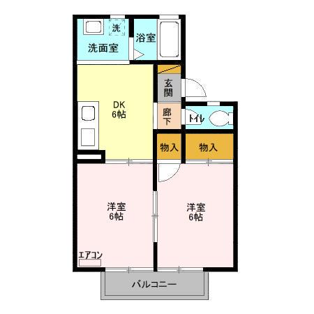 レインボーハイツの間取り