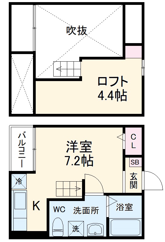 サンクマーレ稲毛の間取り