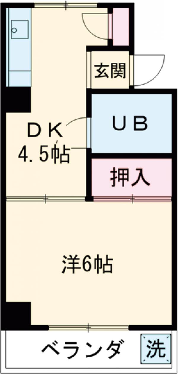 シルクハイツAの間取り