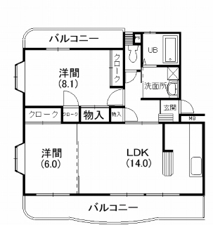 サンモールの間取り