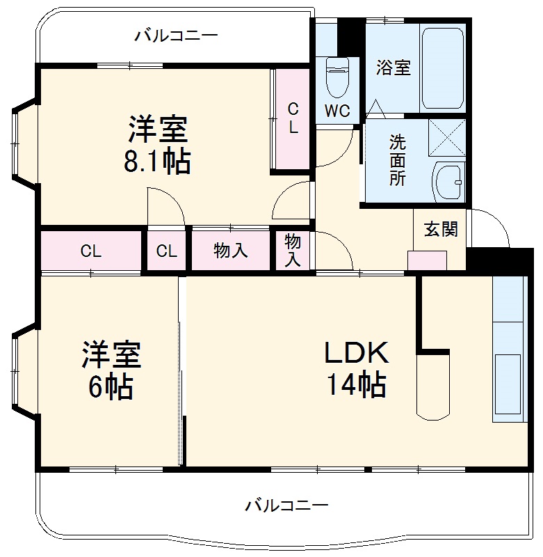 サンモールの間取り