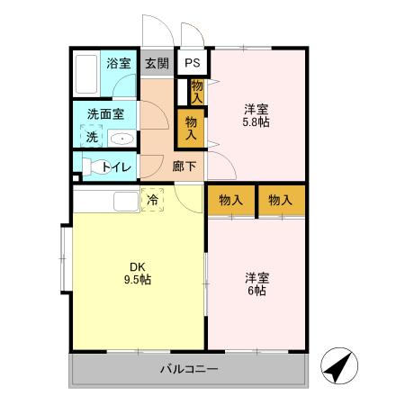 SO.GREENの間取り