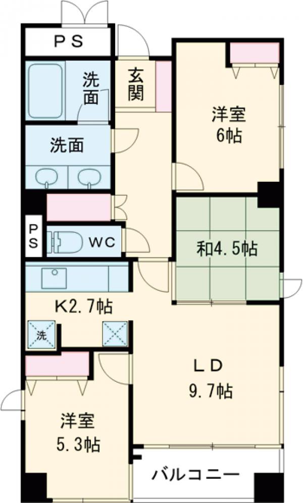 LANAI 1521の間取り