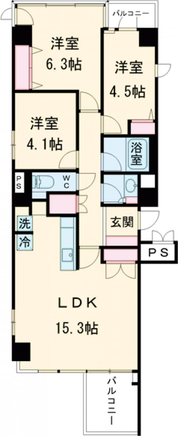 LANAI 1521の間取り