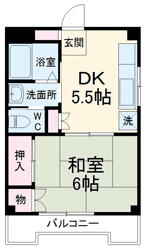 クレールいぶきの間取り