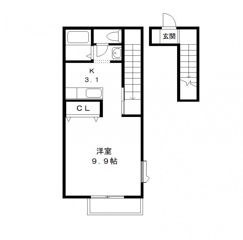 リヴォアール中村の間取り