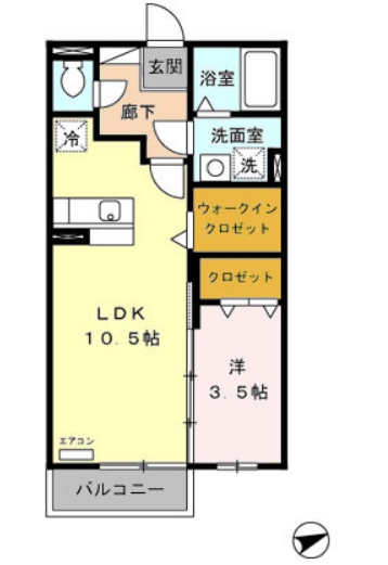 アムール上井草Kの間取り