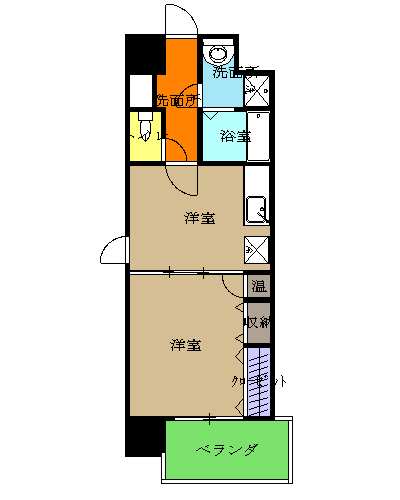 原町田の完工年月(2007年12月)築の賃貸マンションの間取り