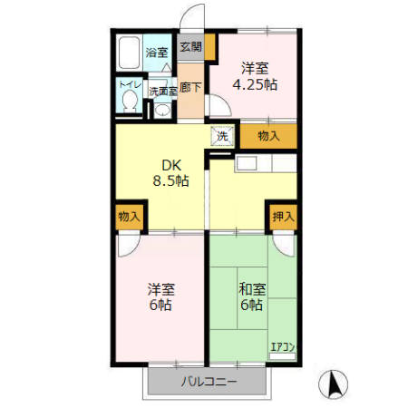 グレイスクレールの間取り