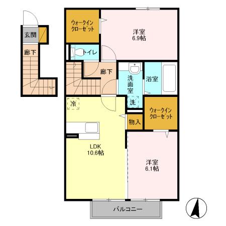 ローズマリーBの間取り