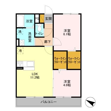 スカイパレットABの間取り