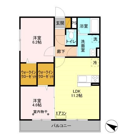 スカイパレットABの間取り