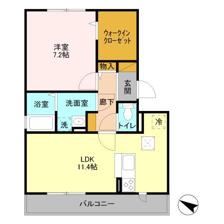 スカイパレットABの間取り
