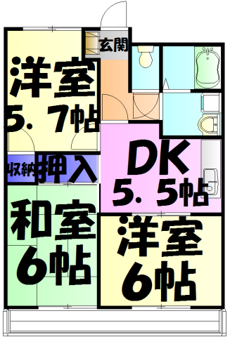 ファインパークⅠの間取り