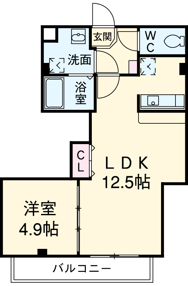 リトルズ本千葉の間取り