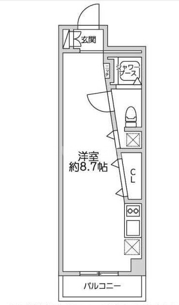 レジディア新宿イーストの間取り