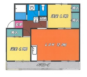 コーポみわの間取り