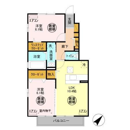 コリーヌの間取り