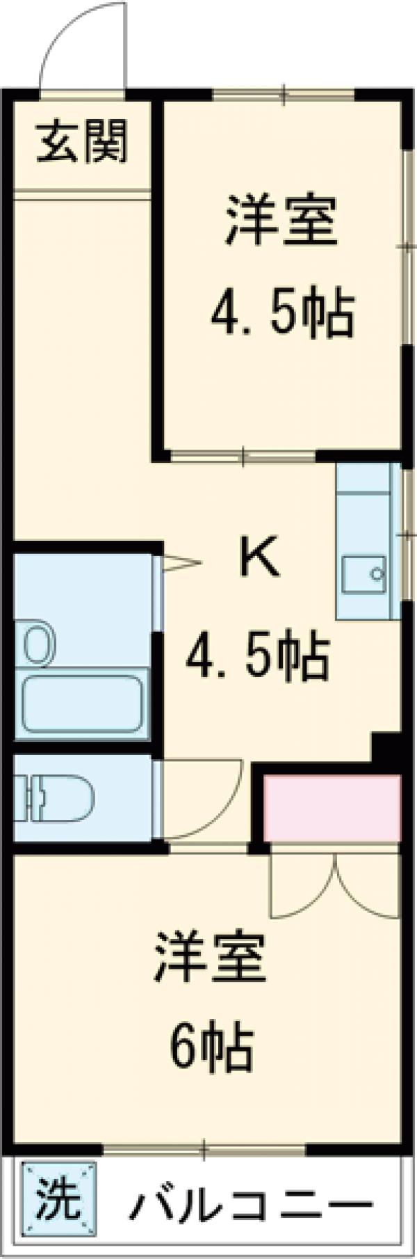 プラーズ小松川の間取り