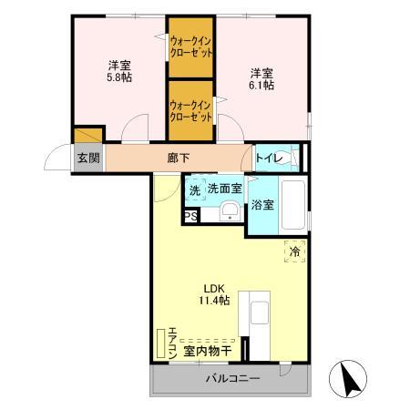 メゾン・デュ・シーニュの間取り