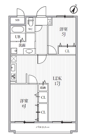 T's garden新検見川Ⅲ(旧サンライズヒル朝日ヶ丘C)の間取り