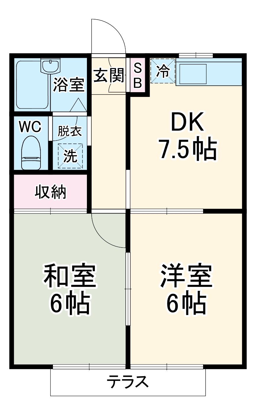 フォンテーヌDの間取り