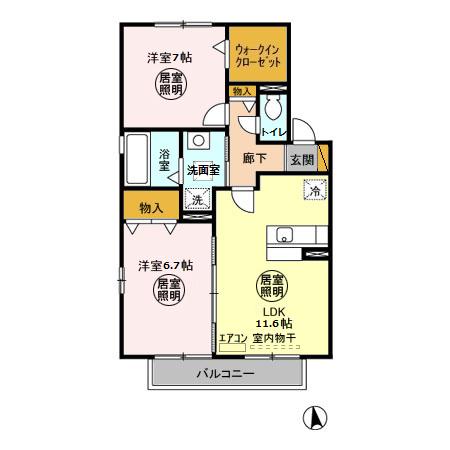 ドルチェ A・Bの間取り