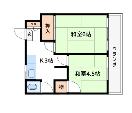 第一新中川荘の間取り