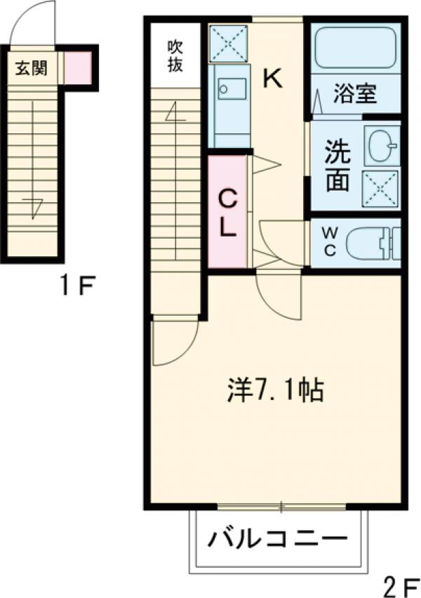 アムール Yukiの間取り