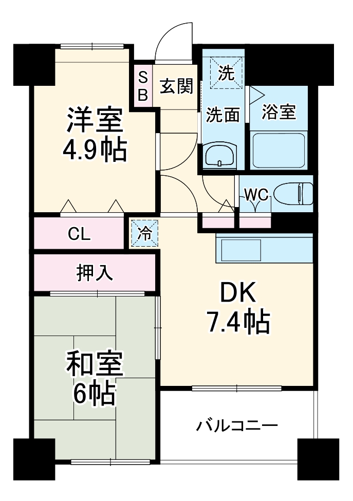 マルジューマンションの間取り