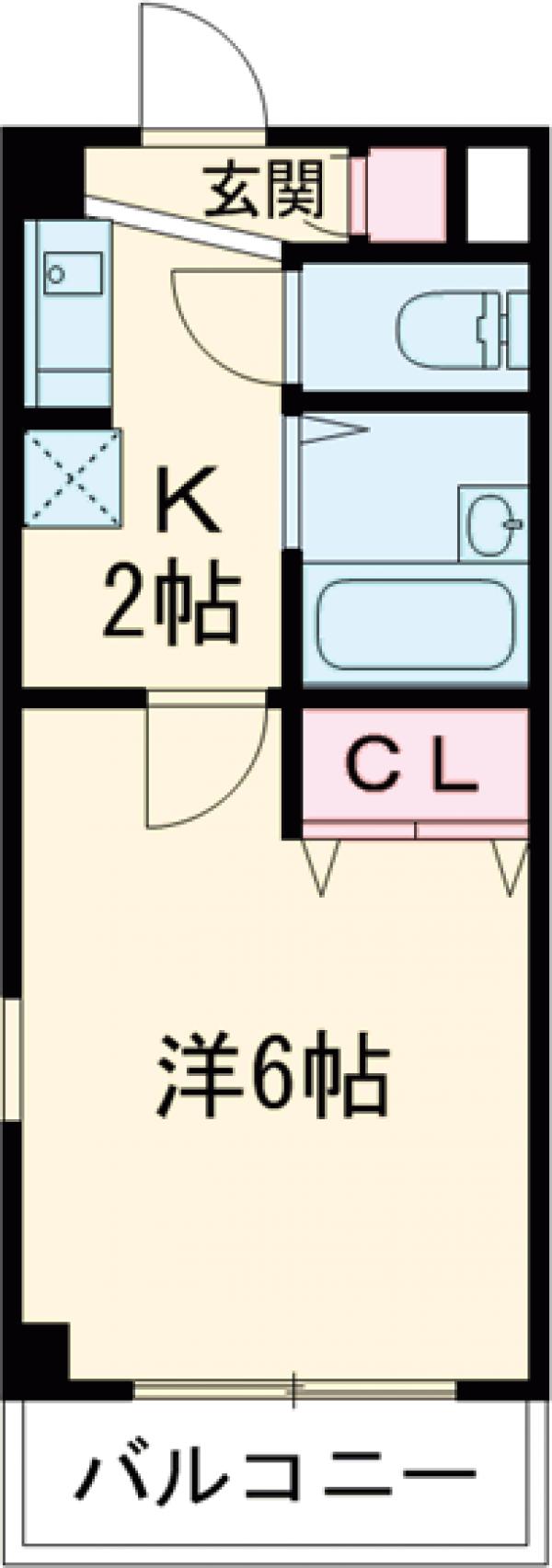 カーサ　フェリーチェ・201号室の間取り