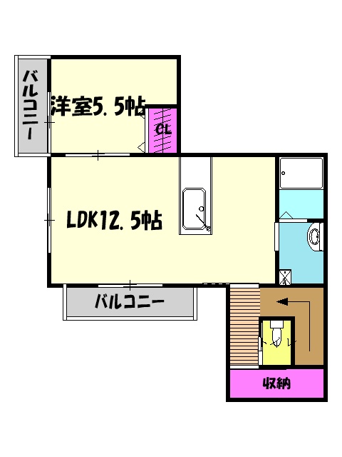 アムール mon frereの間取り