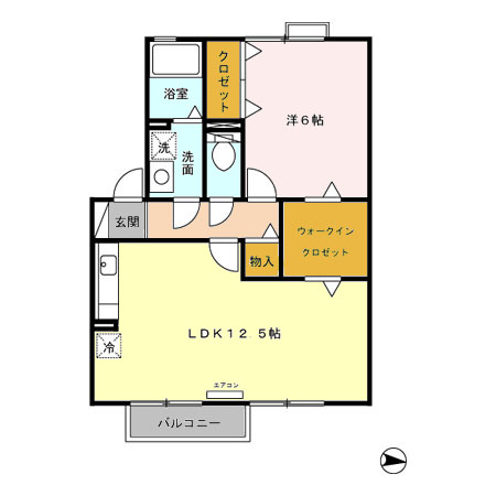 カンパーニュ Cの間取り