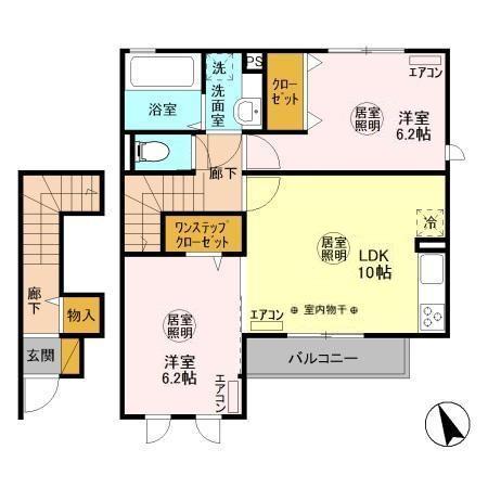 シャリテレーヴ Bの間取り