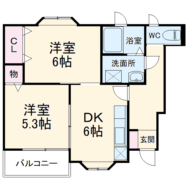 ラフォーレ壱番館の間取り