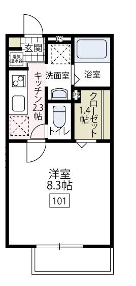 アルエット矢部の間取り