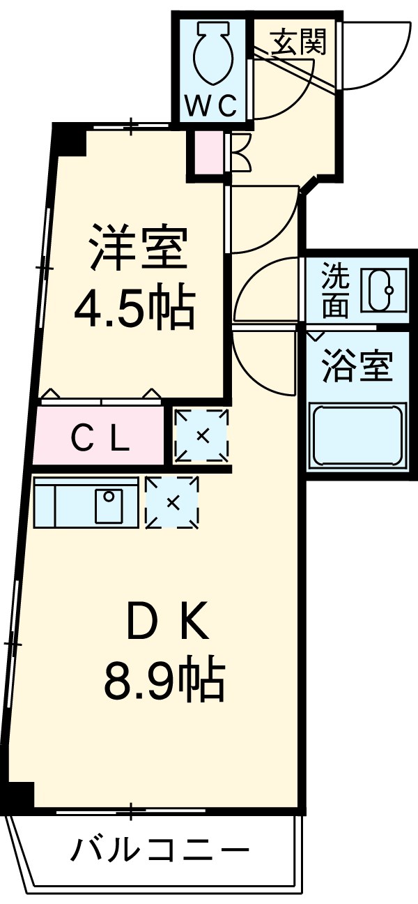 アリエス千葉公園の間取り