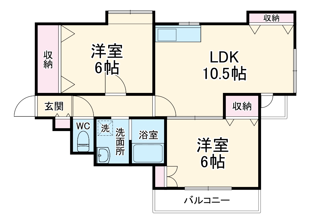 メゾンクレールの間取り