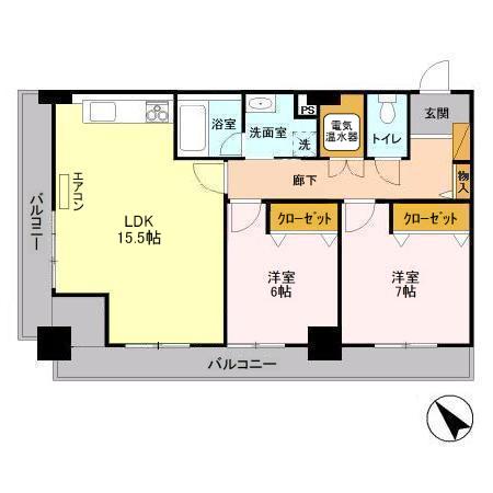 オーシャンビュー壱番館の間取り