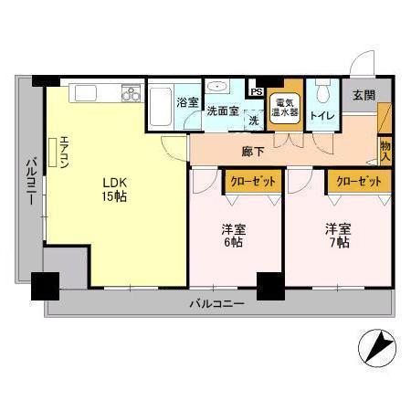 オーシャンビュー壱番館の間取り