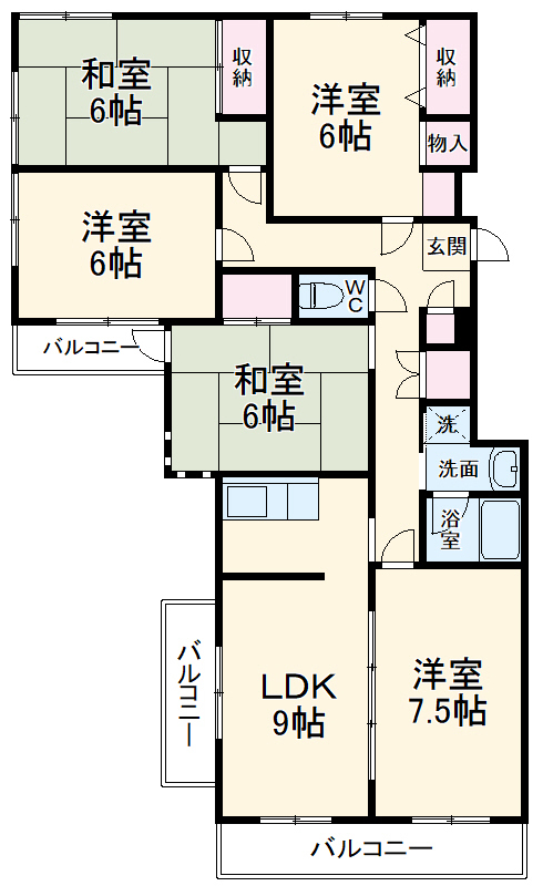 メゾンクレールの間取り