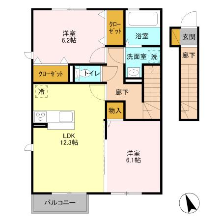 サウスヒルズ Iの間取り